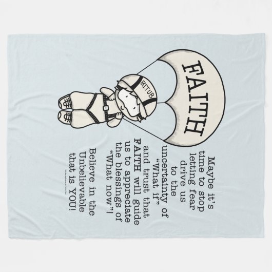Faith Will Guide Fleecedecke (Vorderseite (Horizontal))
