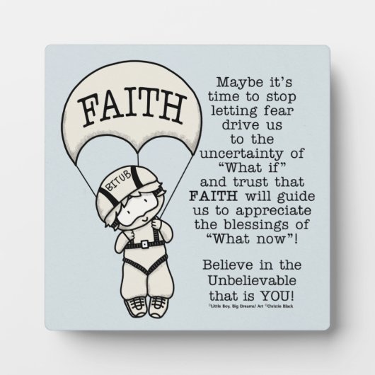 Faith Will Guide Fotoplatte (Vorderseite)