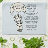 Faith Will Guide Geschirrtuch (Gefaltet)