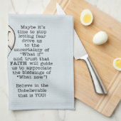 Faith Will Guide Geschirrtuch (Viertel Falte)