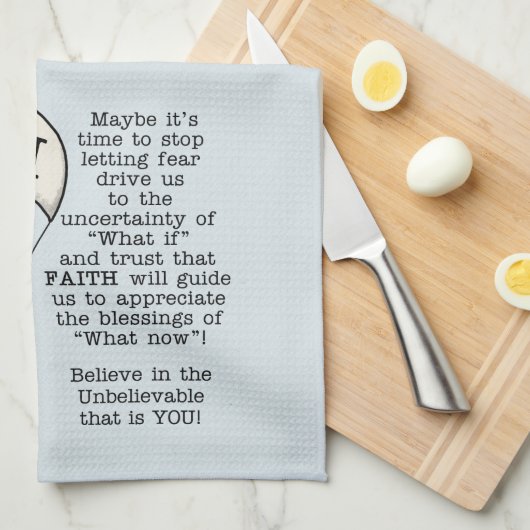 Faith Will Guide Geschirrtuch (Viertel Falte)