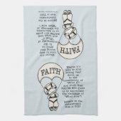 Faith Will Guide Geschirrtuch (Vertikal)
