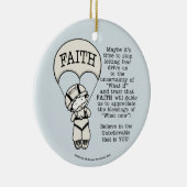 Faith Will Guide Keramik Ornament (Rechts)