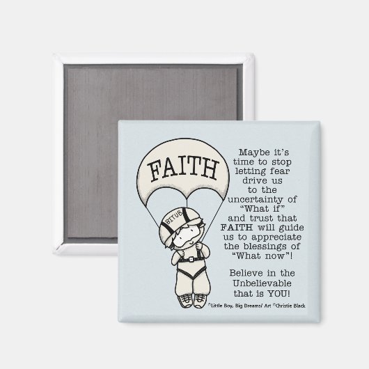 Faith Will Guide Magnet (Vorderseite/Rückseite)