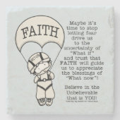 Faith Will Guide Steinuntersetzer (Vorderseite)