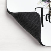 Faith Wood Cross mit Blume, Christlicher Glaube Mousepad (Ecke)