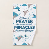 Faith-Zitate und Vogelmuster Badhandtuch Set (Handtuch)