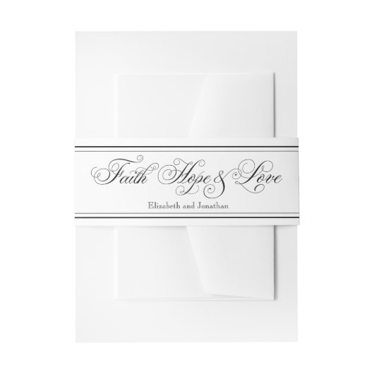 Faith Zuhause & Liebe Christlich Wedding Bly Band (Vorderseite Beispiel)