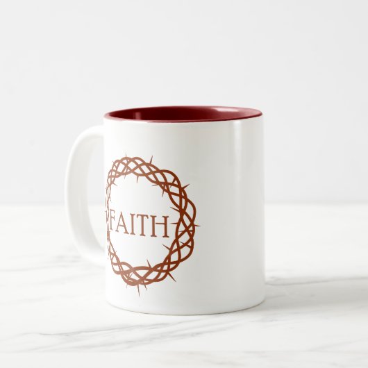 Faith Zweifarbige Tasse (Vorderseite Links)