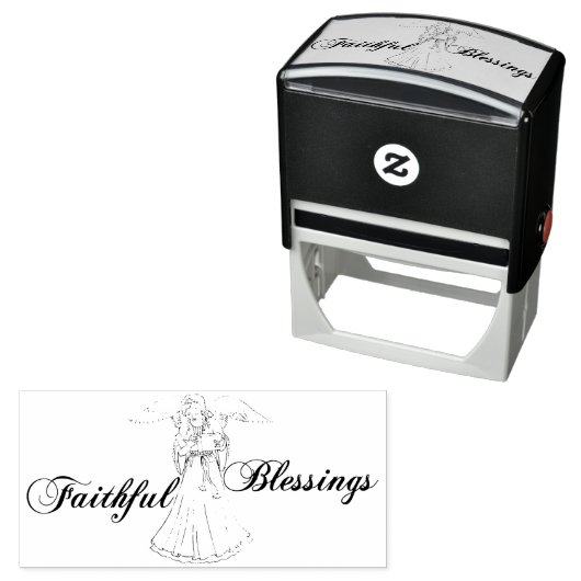 Faithful Blessing Angel Permastempel (Beispiel)