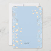 Faithful Blue Religious Einladung (Rückseite)