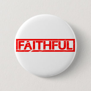 Faithful Briefmarke Button