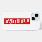 Faithful Briefmarke Case-Mate iPhone Hülle (Rückseite (Horizontal))