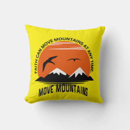 Faithful Comfort – Mountain Sunset Throw Pillow Kissen