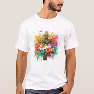 Faithful Cross: Inspiration Jesus T - Shirt" T-Shirt
