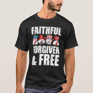 Faithful Forded & Free Fireworks Vater USA T-Shirt