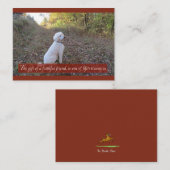 Faithful Friend Poodle Note Card Mitteilungskarte (Vorne/Hinten)