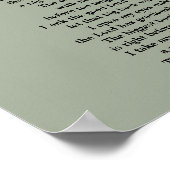 FAITHFUL HUNTER POEM POSTER (Ecke)