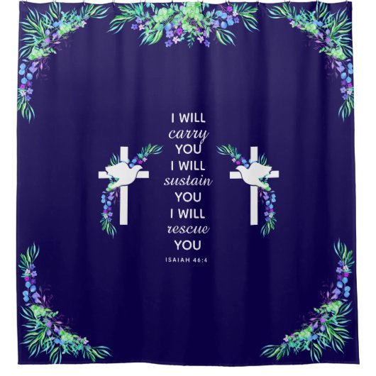 Faithful Journey Shower Curtain Duschvorhang (Vorderseite)