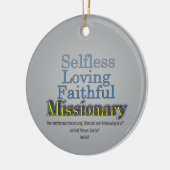 Faithful Missionary Ornament Aus Metall (Links)