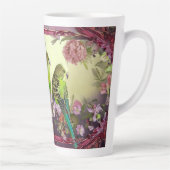 Faithful Parakeys und rosa Blüten Milchtasse (Rechts)