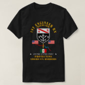 Faithful Patriot 1st Engineer Bn Protection Boder T-Shirt (Design vorne)