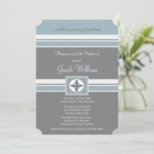 Faithful Religious Occasion Einladung (Stehend Vorderseite)