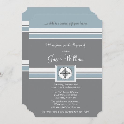 Faithful Religious Occasion Einladung (Vorne/Hinten)