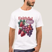 Faithful Roots Erdbeeren Trauben Vintages T-Shirt (Vorderseite)