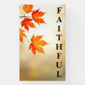 Faithful Through the Seasons Banner (Vertikal)