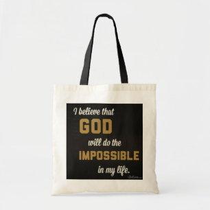 Faithful Tote Bag - Ich glaube, Gott wird die Impo Tragetasche