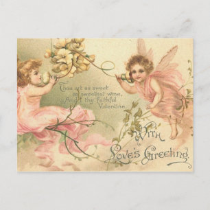 Faithful Valentine Blume Feiertagspostkarte