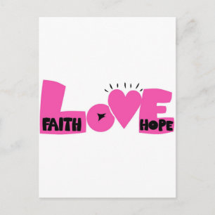 FAITHHOPELOVE POSTKARTE
