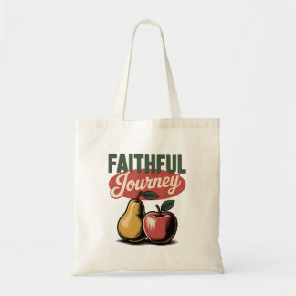 Faithly Journey Pear Apple Retro Christliches T-Sh Tragetasche