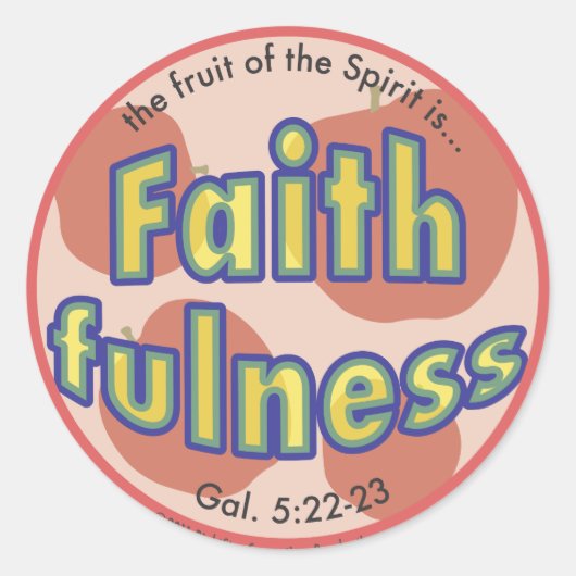 Faithness Fruit of the Spirit Spots Sticker (Vorderseite)