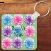 Faithvoll gesegneter, blumeneigener Schlüsselanhän Schlüsselanhänger (Rückseite)