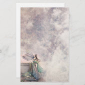 Faiy and Dragon Fantasy Art Stationary Briefpapier (Vorne/Hinten)