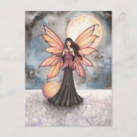 Faiy and Full Moon Fantasy Art