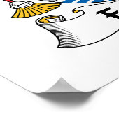 Fajardo Familienwappen Poster (Ecke)