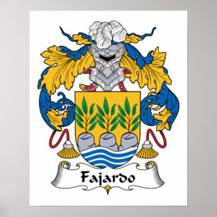 Fajardo Familienwappen Poster