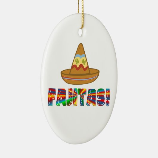 Fajita-Liebe Keramik Ornament (Rechts)