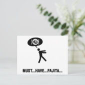 Fajita Lover Postkarte (Stehend Vorderseite)