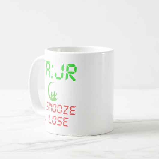 FAJR U SNOOZE YOU LOSE KAFFEETASSE (Vorderseite Links)