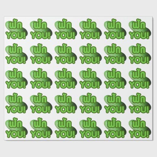 FAK DICH! ... Grüner Squash (Winter Melon) Geschenkpapier (Flach)