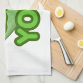 FAK DICH! ... Grüner Squash (Winter Melon) Geschirrtuch (Viertel Falte)