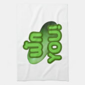 FAK DICH! ... Grüner Squash (Winter Melon) Geschirrtuch (Vertikal)