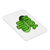 FAK DICH! ... Grüner Squash (Winter Melon) Magnet (Rechte Seite)