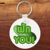 FAK DICH! ... Grüner Squash (Winter Melon) Schlüsselanhänger (Vorderseite)