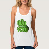 FAK DICH! ... Grüner Squash (Winter Melon) Tank Top (Vorderseite)