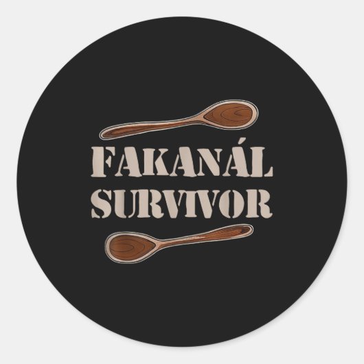 Fakanál Survivor Runder Aufkleber (Vorderseite)